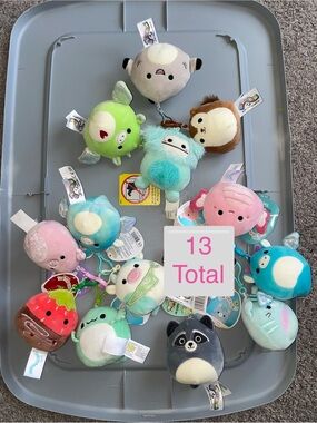 Squishmallows Clip-On Plush Lot of 13